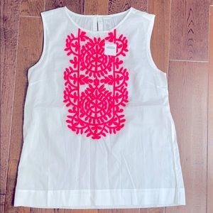 Crew Cuts NWT 100%Cotton Embroidered Top girls16